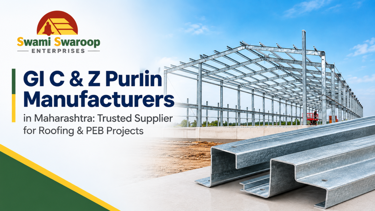 GI C & Z purlin manufacturers in Maharashtra supplying galvanized C and Z purlins